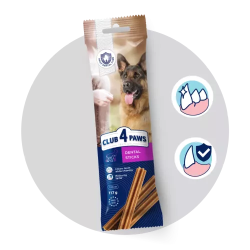 Club 4 Paws Premium Dental Sticks Жевательные палочки для собак 77 г - фото №2