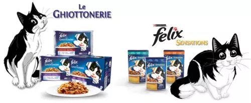 Упаковка лакомства для кошек Purina Felix Party Mix Гриль Микс со вкусом курицы, говядины и лосося 8 шт. по 60 г (7613287631411) - фото №5