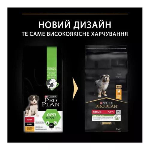 Purina Pro Plan Puppy Medium Healthy Start 12 kg сухий корм для цуценят та молодих собак середніх по - фото №3