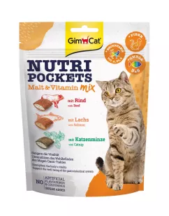 GimCat Nutri Pockets Ласощі для котів Мультивітамін мікс 150 г (G-419251/400693)