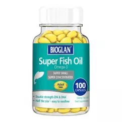 Bioglan Омега-3556 мг. EPA и DHA 100 капсул / Биоглан Omega-3 Super Fish Oil Рыбий Жир (541336)