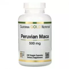 Бустер тестостерона California Gold Nutrition Peruvian Maca 240 капсул (4384303548)