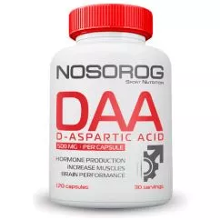 Бустер тестостерона ДАА Носорог / Nosorig Nutrition DAA 120 капсул (2000000003214)