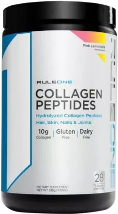 Пептиды коллагена Rule One (R1) Collagen Peptides 308 г со вкусом розового лимонада (837234109021)