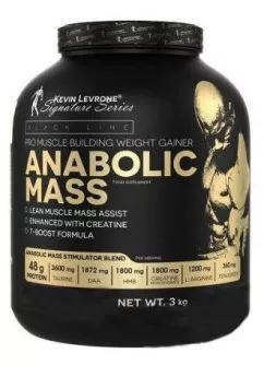 Вітамінний Kevin Levrone Anabolic MASS 40% protein 3000 грам Шоколад (334919-1)