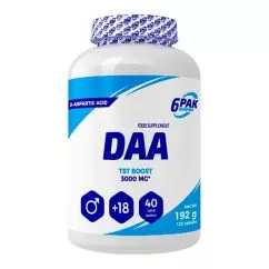 Стимулятор тестостерону 6PAK Nutrition DAA, 120 таблеток (08283001)