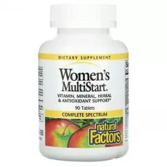 Мультивітаміни для жінок Natural Factors "women's MultiStart" (90 таблеток) (068958015811)