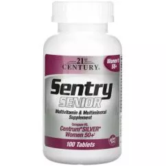 Вітаміни і мінерали, 21st Century, Sentry Senior women's 50+, для жінок старше 50 років, 100 таблеток (256719724)