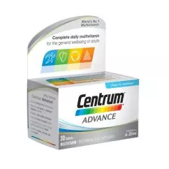 Мультивітамінний комплекс Centrum Advance Multivitamins and Minerals для жінок та чоловіків (30 шт) Centrum Advance (5000309008160)