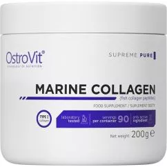 Харчова добавка OstroVit Marine Collagen для суглобів і зв'язок 200 г Груша (5903933903521)