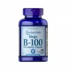Комплекс витаминов группы В, Vitamin B-100 Complex, Puritan's Pride, 100 капсул (PTP-10282)
