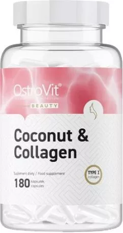 Харчова добавка OstroVit для суглобів і зв'язок Collagen & MCT Oil from coconut 180 капсул (5903933908823)