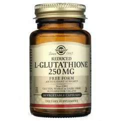 Глутатіон Solgar, Reduced L-Glutathione 250 мг, 30 капсул (SOL01350)