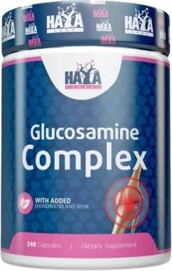 Препарат для суглобів і зв'язок Haya Labs Glucosamine Chondroitin & MSM Complex - 240 капсул (853809007646)