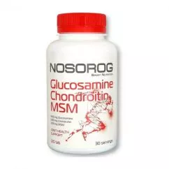 Для суглобів та зв'язок NOSOROG Glucosamine Chondroitin MSM 120 таблеток (2000000004013)