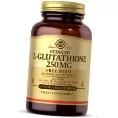 Аминокислоты Solgar L-Glutathione 250 mg 60 капсул (SOL01351)