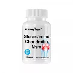 Препарат для суглобів і зв'язок IronFlex Glucosamine + Chondroitin + MSM, 100 таблеток (CN6246)