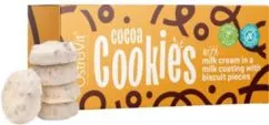 Печиво OstroVit Cocoa Cookies with Milk Cream в Milk Coating with Biscuit Pieces 128 г (5903933913452)