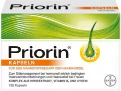 Капсули Bayer Priorin для покращення росту та відновлення волосся Priorin Caps (120 шт) (PZN-04002065)
