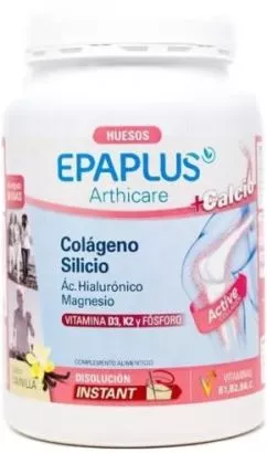 Вітаміни для суглобів та зв'язок Huesos Epaplus Collagen Silicon Hyaluronic & Magnesium + Calcium Ваніль 383 г (8430442008098)