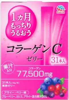 Питьевой коллаген Earth Placenta C Jelly в форме желе со вкусом лесных ягод 310 г (4901080661418)