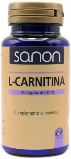 Амінокислота Sanon L-карнітин 645 мг 100 капсул (8437013869263)