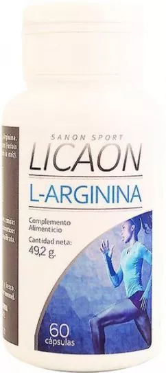 Амінокислота Sanon Sport Licaon L-аргінін 820 мг 60 капсул (8436556081781)
