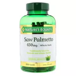 Стимулятор тестостерона nature's Bounty Saw Palmento mg 450 250 капсул (074312446481)