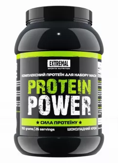 Протеїн для набору маси Extremal Protein power 700 г комплексний Протеїн для росту м'язів Шоколадний крем