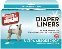 Гігієнічні підкладки для тварин Simple Solution Disposable Diaper Liners -Heavy Flow 10шт (ss10607)