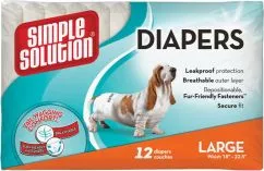 Гігієнічні підкладки для тварин Simple Solution Disposable Diapers Large 12шт (ss10585)