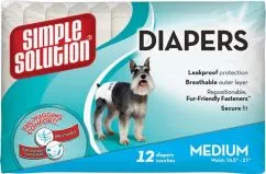 Гигиенические подкладки для животных Simple Solution Disposable Diapers Medium 12шт (ss10584)