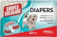 Гігієнічні підкладки для тварин малі Simple Solution Disposable Diapers Small 12шт (ss10583)
