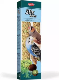 Лакомство для волнистых попугаев, амадин Padovan Stix herbs cocor es 80 г (PP00141)