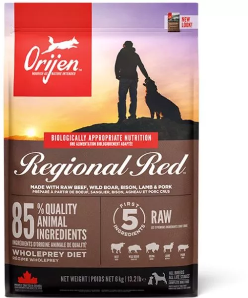 Сухий корм для собак Orijen Regional Red зі смаком м'яса та риби 6 кг (o18460) - фото №2