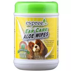 Серветки Espree Aloe Ear Care Pet Wipes 60шт (e01277)