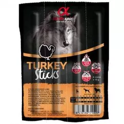 Ласощі для собак Alpha Spirit Dog Sticks Turkey (н/в ласощі з індички, палички х4) 40г. (as5102405)