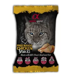 Ласощі для котів Alpha Spirit CAT Snacks Chicken (н/в ласощі з курятини, кубики) 50г. (as8004350)