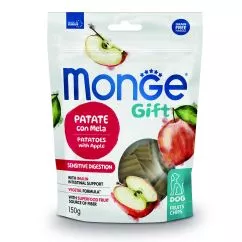 Ласощі Monge Gift Dog Fruit Chips Sensitive digestion картопля з яблуком (веган) 0,15кг (70085786)