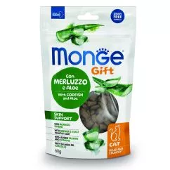 Лакомство Monge Gift Cat Skin support с треской и алоэ 0,06кг (70085045)