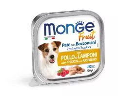 Вологий корм Monge Dog FRUIT з куркою та малиною 0,1кг (70013215)