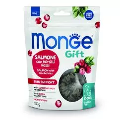 Лакомство Monge Gift Dog Skin support лосось с клюквой 0,15кг (70085731)