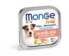 Влажный корм Monge Dog FRUIT с лососем и грушей 0,1кг (70013246)