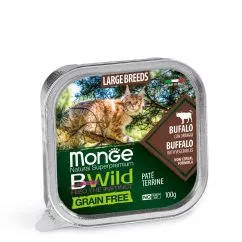 Влажный корм Monge Cat Bwild Grain Free Wet буйвол (для котов крупных пород с 2-х месяцев) 0,1кг (70012850)