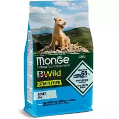 Сухой корм Monge Dog Bwild Grain Free Mini анчоус 2,5кг (70004725)