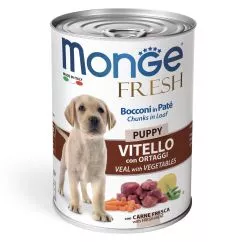 Влажный корм Monge Dog FRESH Puppy с телятиной и овощами 0,4кг (70014441)