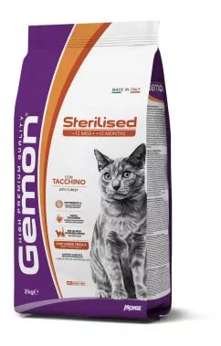 Сухий корм GEMON Cat Sterilized з індичкою 2кг (70297172)