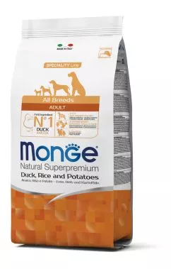 Сухий корм Monge Dog All breeds Adult качка з рисом 2,5кг (70011129)