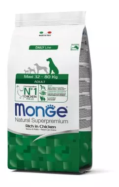 Сухой корм Monge Dog Maxi Adult курица с рисом 3кг (70004343)