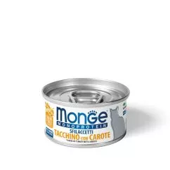 Вологий корм Monge Cat MONOPROTEIN м'ясні пластівці індичка 0,08кг (70007153)